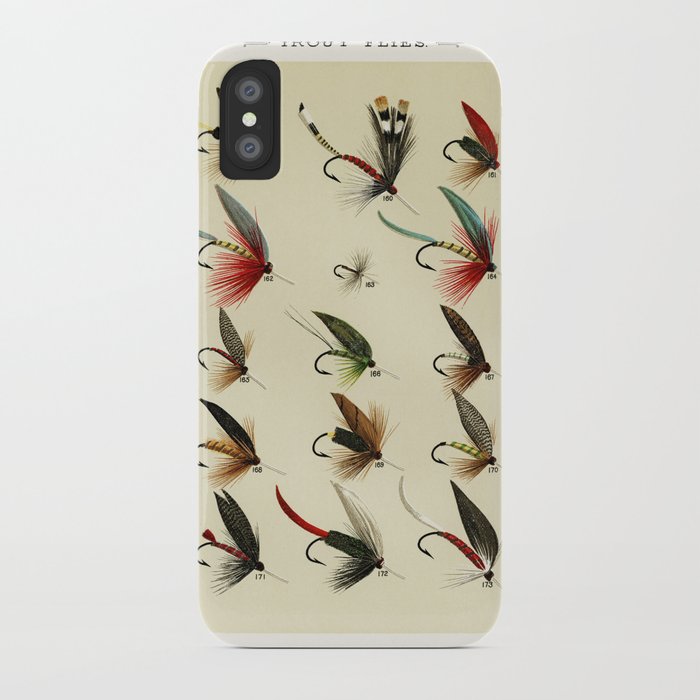 Angler Fishing Lure - Trout Fly Fishing iPhone Case by SFT Design