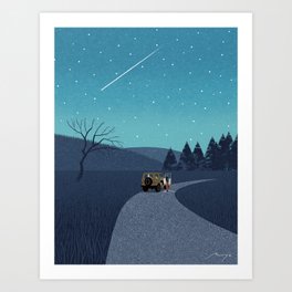 Night of Falling Stars (2018) Art Print