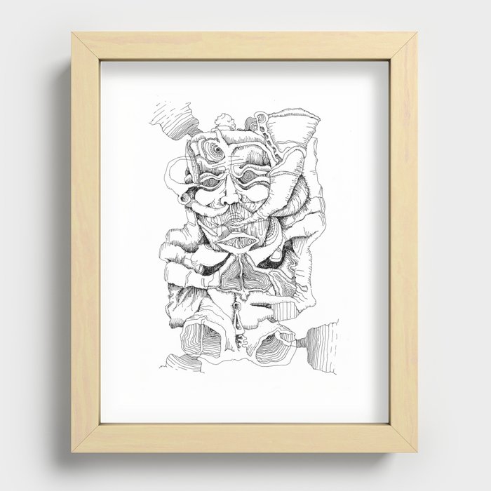 The Thinker Recessed Framed Print
