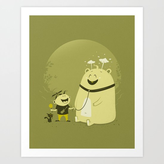Meet Momo Art Print