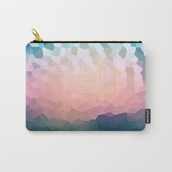 Abstract blue - pink background . Carry-All Pouch
