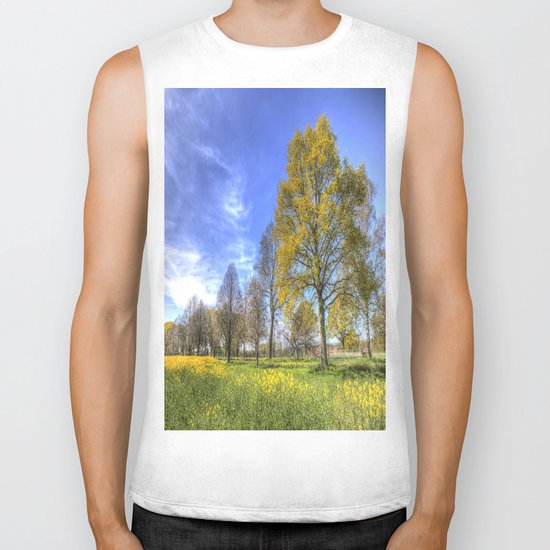 Summertime Farm England Biker Tank