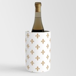 Fleur-de-Lis (Tan & White Pattern) Wine Chiller
