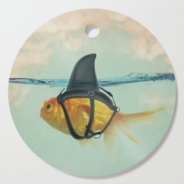 Brilliant DISGUISE - Goldfish with a Shark Fin Cutting Board