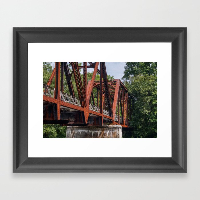 West Virginia Train Bridge Framed Art Print