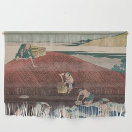 Hokusai, Basket fishing in the Kinu River Wall Hanging