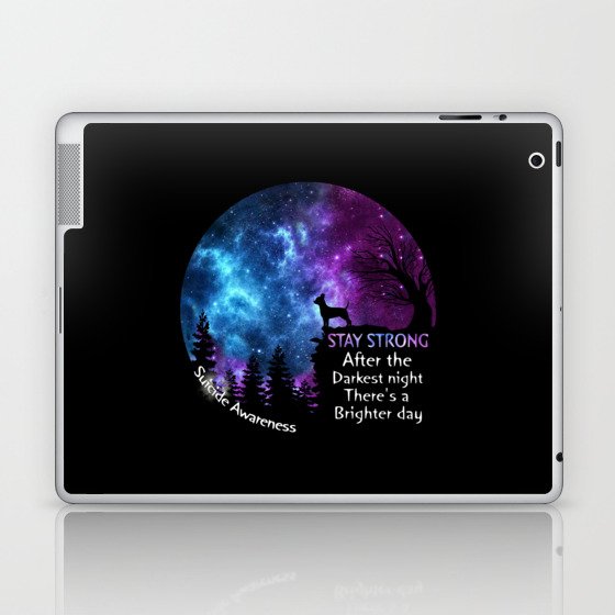 Chihuahua Suicide Awareness Strong Dog Owners Gift Laptop & iPad Skin