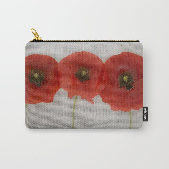 Red Poppies Carry-All Pouch