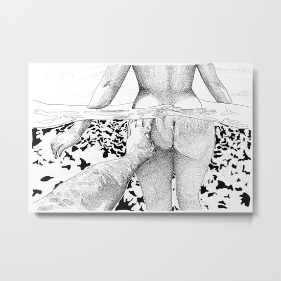 The Swim Metal Print