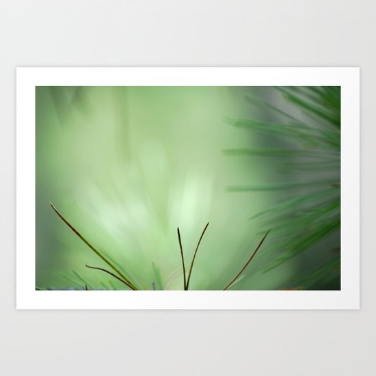 Green forest Art Print