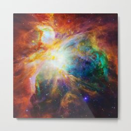 Nebula Outer Space Star Galaxy Metal Print | Astronomy, Spaceexploration, Nebula, Colorful, Rainbowgalaxy, Galaxy, Milkywaygalaxy, Outerspacegalaxy, Rainbow, Orange 