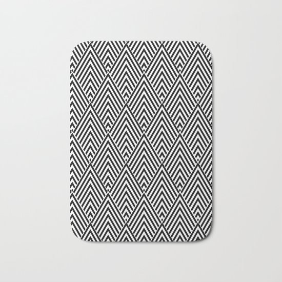 Triangles in Diamonds Bath Mat