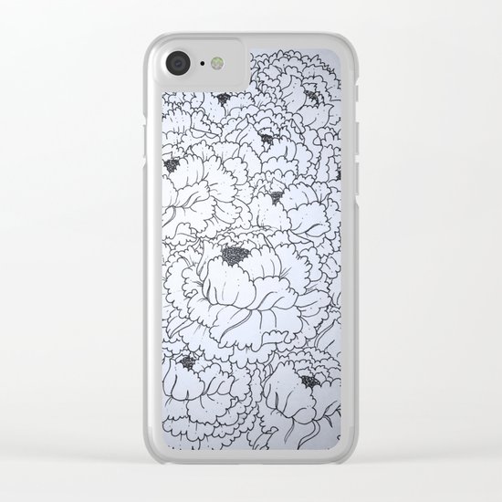 Flowers Clear iPhone Case