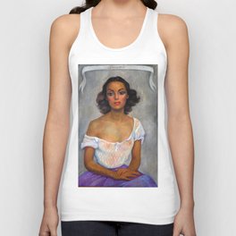 1938 Classical Masterpiece 'Dolores Del Rio' by Diego Rivera Tank Top