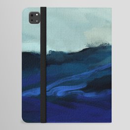 ocean wave blue abstract painting iPad Folio Case