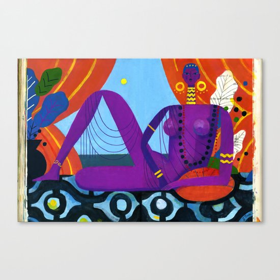 Dark am I, Yet Lovely (by Julianna Brion) Canvas Print