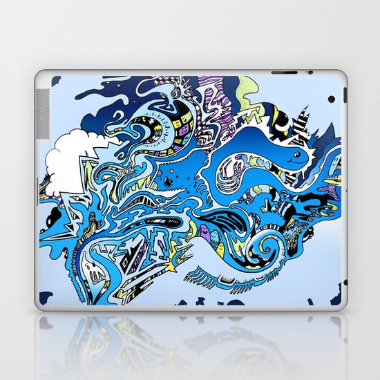 Swimming in the mind Laptop & iPad Skin