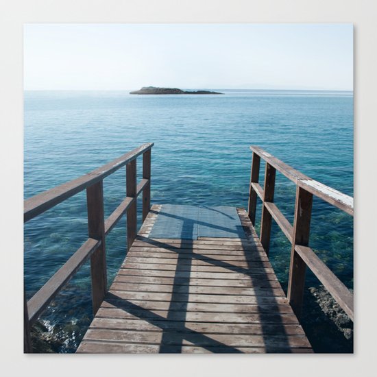 Into the sea Canvas Print