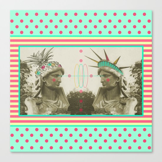 Pineapple architecture 3 : statue of liberty Canvas Print