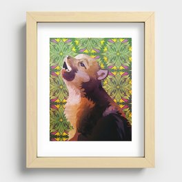 Baby Insanity Wolf Recessed Framed Print
