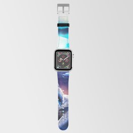 Galaxy Dolphin Dolphins In Space Swimming Apple Watch Band
