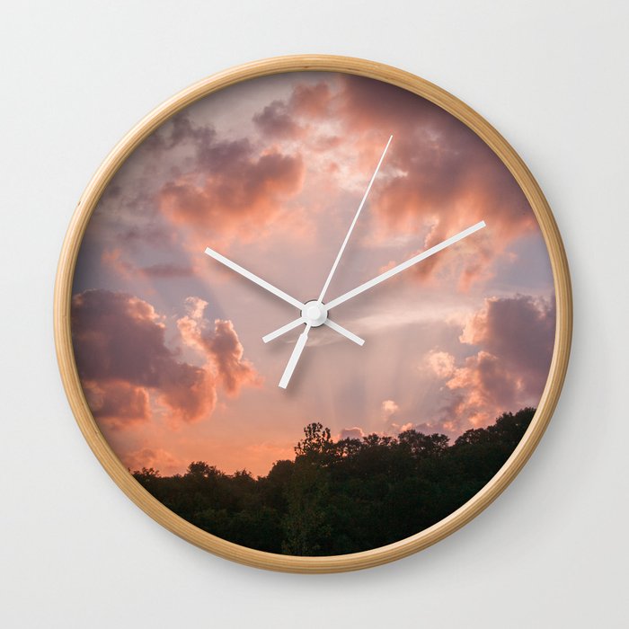 Southern Sunset Wall Clock