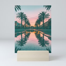Palm Reflection | Hermosa Beach California Mini Art Print