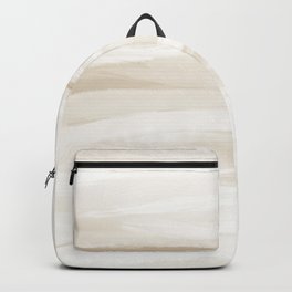 Dunes 11 - Abstract Modern - Beige Cream White Greige Tan Desert Sand Gray Backpack