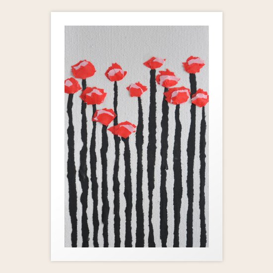 red poppies Art Print