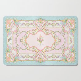  French Rococo Floral Watercolor Panel Cutting Board