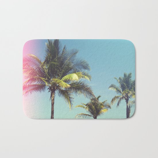 Tropical Palm Trees Bath Mat
