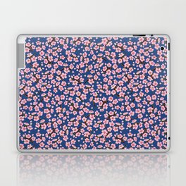 Dark Cherry Blossoms in Acrylic Paint Laptop Skin