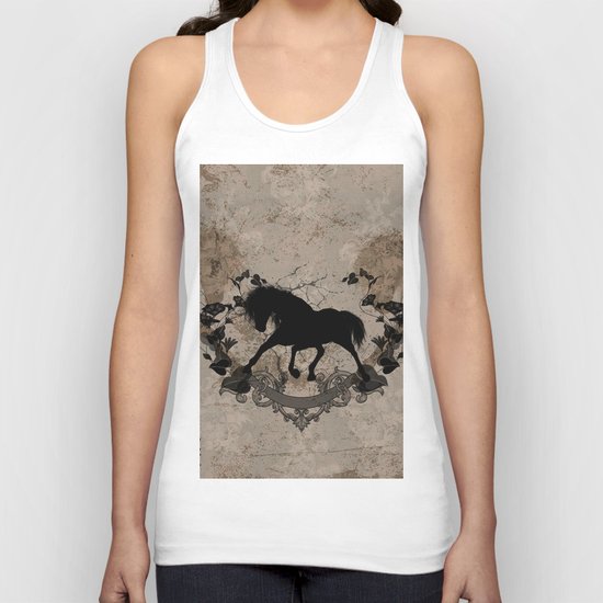 Horse silhouette Unisex Tank Top