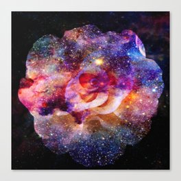 Cosmic rose Canvas Print