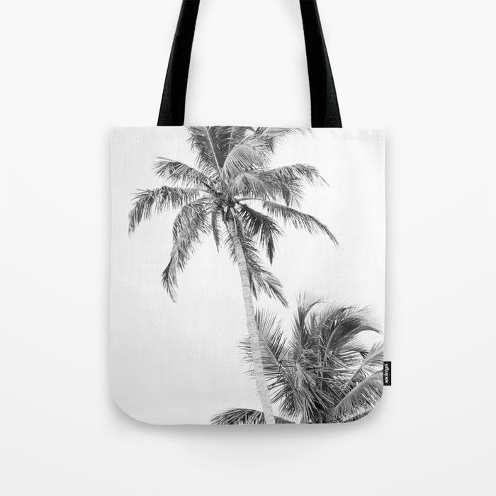Floridian Palms Black & White #1 #tropical #wall #art #society6  Tote Bag