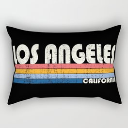 Retro Vintage 70s 80s Style Los Angeles, CA Apparel and more! Rectangular Pillow