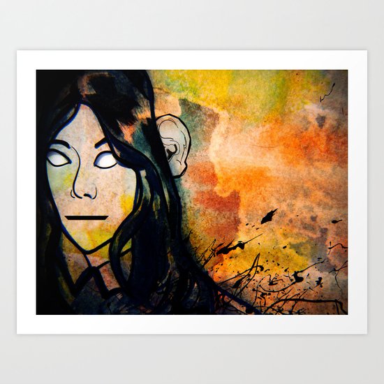 good listener Art Print