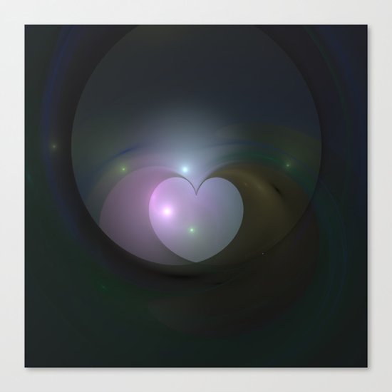 Please Rescue My Heart Fractal Canvas Print