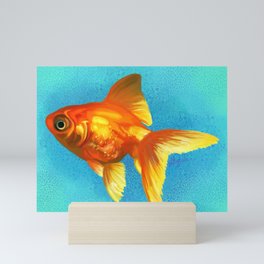goldfish realism Mini Art Print
