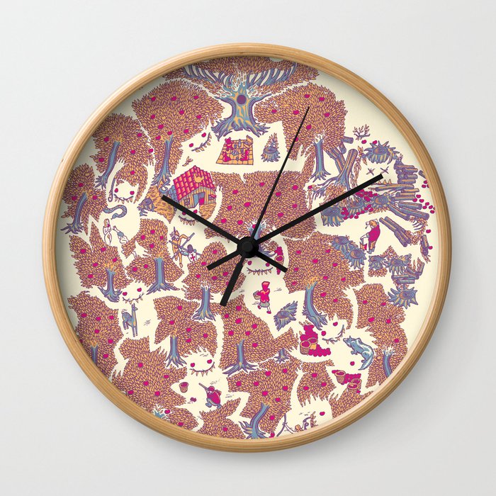 The orchard is such a very silly place Wall Clock