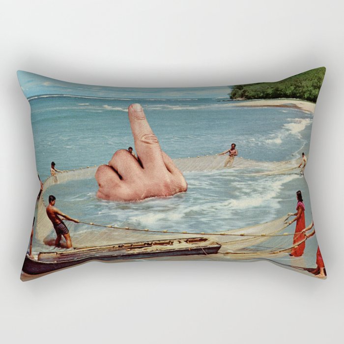 Fish Fingers - Rude catch of the day Rectangular Pillow