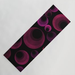 Pink & Purple Abstract Circles Yoga Mat