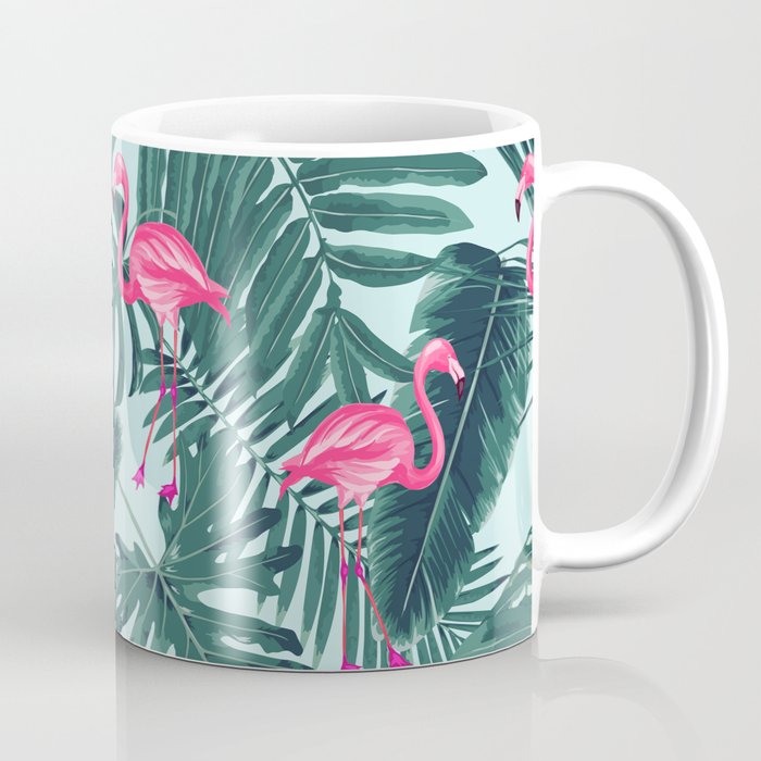 Tropical Pink Flamingo Coffee Mug By Markashke Society6 Tropical Pink Flamingo Coffee Mug