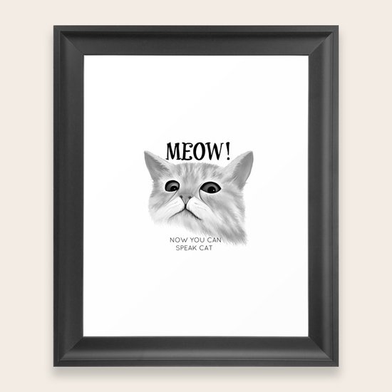 Meow Framed Art Print
