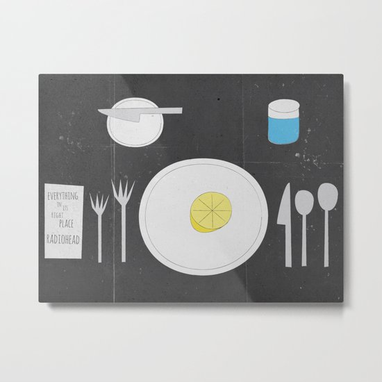 Everything Lemon - Analog Zine Metal Print