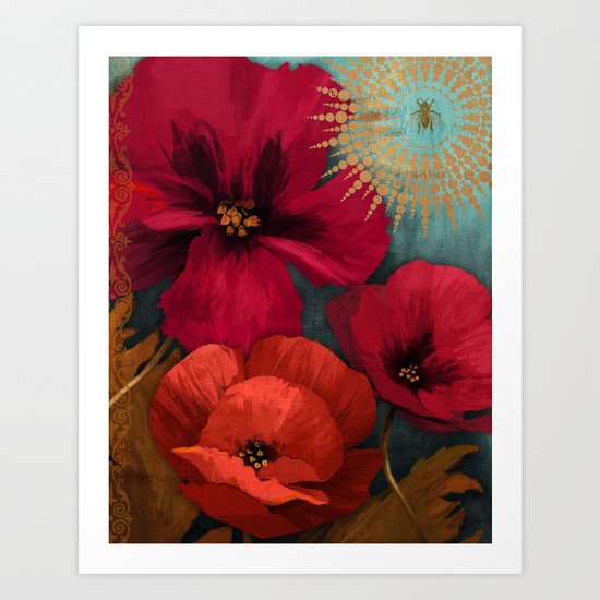 Honey Bee Art Print