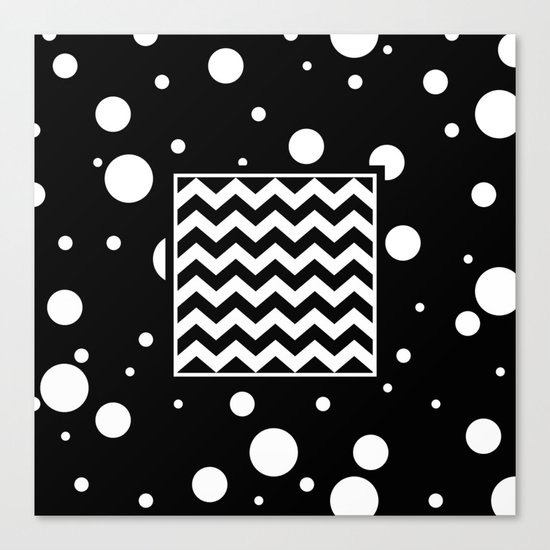 Chevron And Fizz Canvas Print