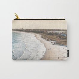 colorful, coastal, airial beach sunset photography, California boho art / print Carry-All Pouch