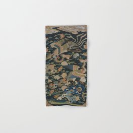Antique 17th Century Phoenixes Chinese Qing Dynasty Tapestry Hand & Bath Towel