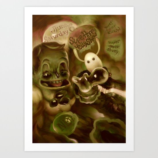 Super Happy Jelly Show Art Print